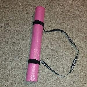 PINK Victoria's Secret Pink Yoga Mat with Black Strap